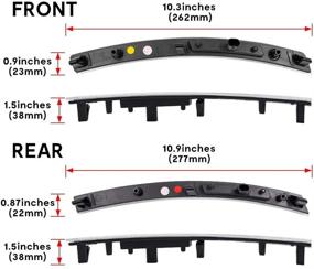 img 1 attached to NSLUMO LED Side Marker Lights for Chevy Corvette C7 2014-2019 - Clear Lens, Amber/Red Front Rear Signal