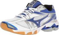 👟 mizuno women's silver volleyball shoes: stylish athletic footwear for women logo