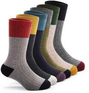 🧦 6 pairs of boys' winter warm thicken thermal crew socks - kids wool socks logo