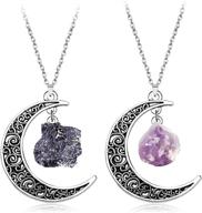 🌙 exquisite mjartoria friendship necklace set: moon pendant, light years love, & nebulae filigree logo