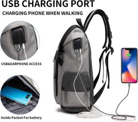 img 2 attached to 🎒 Waterproof Business Laptop Backpack with Charging Capability