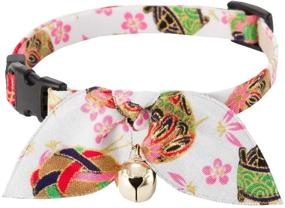 img 3 attached to Necoichi Handcrafted Kimono Ribbon Cat Collar