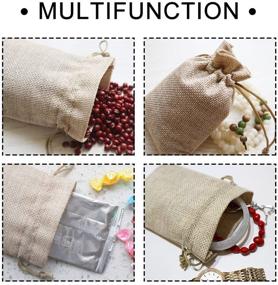 img 1 attached to 40-Piece Burlap Drawstring Gift Bags: Ideal for Wedding Favors, Crafts, Presents, Christmas & More!