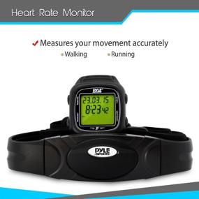 img 3 attached to 🏋️ Smart Fitness Heart Rate Monitor - Digital Sports Wrist Watch Activity HR Tracker with Chest Strap, 3D Sensor, EL Backlight, Alarm, for Exercise or Running - Men and Women - Pyle