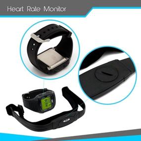 img 2 attached to 🏋️ Smart Fitness Heart Rate Monitor - Digital Sports Wrist Watch Activity HR Tracker with Chest Strap, 3D Sensor, EL Backlight, Alarm, for Exercise or Running - Men and Women - Pyle