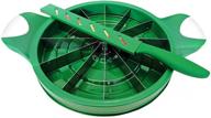 🍉 premium melon slicer: everyday gourmet kitchen tool for watermelon, honeydew, pineapple, cantaloupe (green) logo