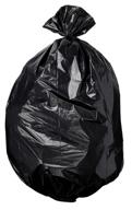 🗑️ amazoncommercial 33 gallon trash bags - heavy-duty 1.1 mil thickness - pack of 100, black 33" x 39" garbage bags logo