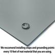 rubberstat dual layer esd compliant workstation rubber table mat kit logo