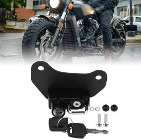 img 2 attached to 🔒 Acouto Alloy Motorcycle Hat Lock and Mount Hook Keys Set for Scout/Sixty Models 2015-2018