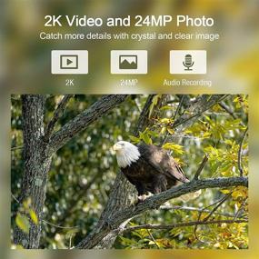 img 1 attached to 📸 Solar Powered WiFi Trail Camera: Enhanced 2K 24MP Bluetooth Game Camera with 120°PIR Range - Perfect for Hunting, Wildlife Monitoring, and Property Security