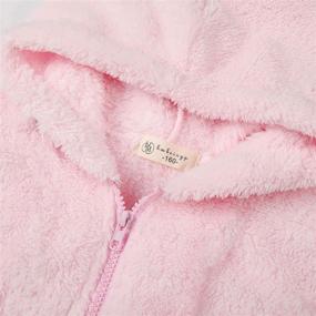 img 1 attached to 🧥 HMBEIXYP Girls' Polar Fleece Sherpa Pullover Hoodie with Pockets - Cozy Fuzzy Fleece Sweatshirt