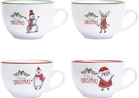 img 4 attached to 🎄 Ceramic Christmas Coffee Multi Purpose Cappuccino: The Perfect Festive Drinkware