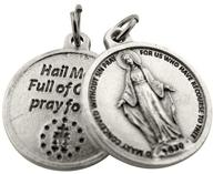 🙏 silver toned catholic saint medal pendant with prayer protection, 3/4 inch - religious gifts logo