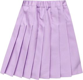 img 3 attached to 👗 Pleated Girls' Skirts for Skater Tennis Uniforms - Clothing