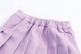 img 2 attached to 👗 Pleated Girls' Skirts for Skater Tennis Uniforms - Clothing