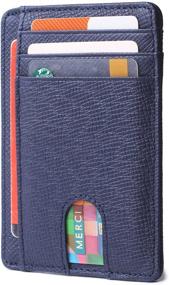 img 4 attached to Stylish Credit Blocking Leather Wallets: Top Men's Accessories for Minimalists