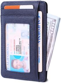 img 3 attached to Stylish Credit Blocking Leather Wallets: Top Men's Accessories for Minimalists