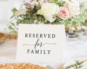 img 3 attached to 🎉 Bliss Collections 4x6 Reserved Signs: Elegant Table Cards for Wedding Reception, Pack of 10