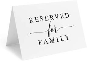 img 4 attached to 🎉 Bliss Collections 4x6 Reserved Signs: Elegant Table Cards for Wedding Reception, Pack of 10