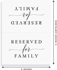 img 1 attached to 🎉 Bliss Collections 4x6 Reserved Signs: Elegant Table Cards for Wedding Reception, Pack of 10