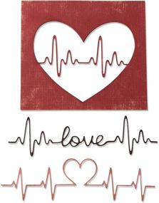 img 4 attached to ❤️ Sizzix Tim Holtz Heartbeat Thinlits Die Set, Multicolor - Pack of 3