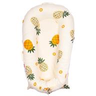 🍍 premium 100% cotton newborn lounger cover - hypoallergenic & extra soft, perfect replacement cover for dockatot deluxe docks - pineapple design (cover only) logo