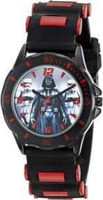 img 2 attached to 🌟 STAR WARS Children's STW3434 Analog Display Quartz Black Watch