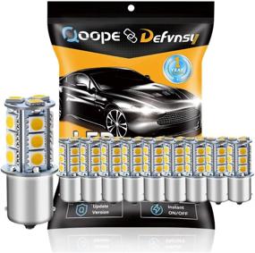 img 4 attached to 🔆 Qoope 10-Pack 3000K Warm White LED Bulbs - 1156 BA15S 1141 1003 1073 7506 - Replacement Lamps for 12V RV Camper Trailer Lighting
