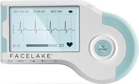 img 4 attached to Facelake FL20 MD100B Portable ECG/EKG Monitor: Accurate and Convenient Cardiac Monitoring on the Go