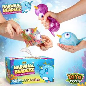 img 2 attached to YoYa Toys Beadeez Narwhal Stress
