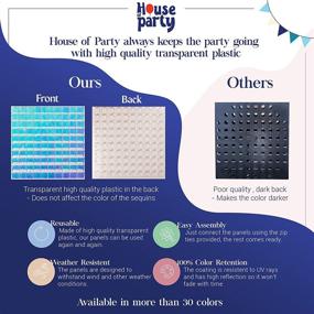 img 3 attached to HOUSE OF PARTY – Square Shimmer Panels (Pack Of 24) Camera & Photo