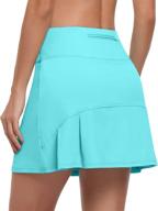 chicho women's outdoor skirt: athletic pleated skort with shorts pockets - ideal for tennis, golf, and running logo