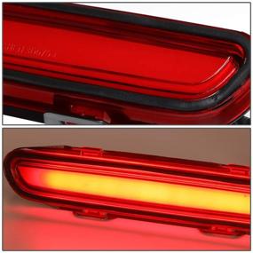 img 2 attached to DNA Motoring 3BL-CHA06-3D-LED-RD 3D LED Bar 3Rd Tail Brake Light Rear Center Stop Lamp
