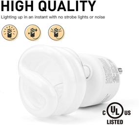 img 3 attached to Compact Fluorescent Bulb by JACKYLED – UL Listed and Efficient