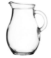 🍶 child-sized mini glass pitcher - amazing 9 oz capacity, 5" high, petite design logo
