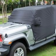 ✨ water-resistant cab cover for wrangler jk jl 2007-2020: durable 330d oxford (black) logo