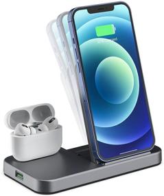 img 4 attached to Conido Wireless Charger Charging Station Portable Audio & Video