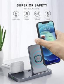 img 1 attached to Conido Wireless Charger Charging Station Portable Audio & Video