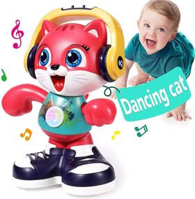 img 4 attached to 🐱 Yunaking Dancing Cat Baby Toys for 12-18 Months | Interactive Learning Toys for 1-Year-Old Boys & Girls | Music, Recording & Educational Features | Ideal Gift for 1-3 Year Olds