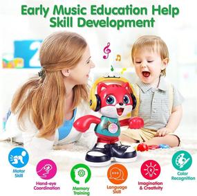 img 1 attached to 🐱 Yunaking Dancing Cat Baby Toys for 12-18 Months | Interactive Learning Toys for 1-Year-Old Boys & Girls | Music, Recording & Educational Features | Ideal Gift for 1-3 Year Olds