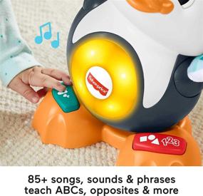 img 1 attached to Fisher-Price Linkimals Cool Beats Penguin: Музыкальная игрушка для младенцев с 🐧 светом, движениями и образовательными песнями – Идеально подходит для младенцев и малышей