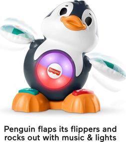 img 2 attached to Fisher-Price Linkimals Cool Beats Penguin: Musical Infant Toy with 🐧 Lights, Motions, and Educational Songs – Ideal for Infants and Toddlers