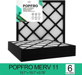 img 3 attached to Улучшенная снижение нагрева с фильтрами POPFRO размером 20X20X1