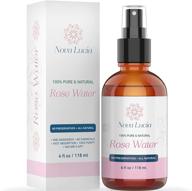 rose water spray - pure moroccan hydrating face mist for toner, hair, skin, and makeup removal - alcohol-free toner for scar removal - 4oz, suitable for dry, oily, and combination skin logo