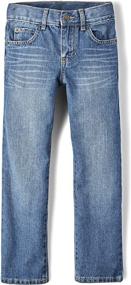 img 4 attached to 👖 Classy Straight Jeans for Boys at Children's Place - Top-notch Boys' Clothing
