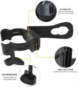 img 1 attached to Savadicar JK Multi-Function Drink Cup Phone Holder: A Convenient 2-in-1 Solution for Jeep Wrangler JK JKU Sahara Rubicon & Unlimited (2011-2018)