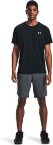 img 2 attached to Under Armour Stretch Woven 9-inch Shorts for Men