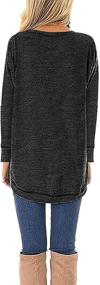 img 3 attached to 🧥 Versatile and Cozy: JomeDesign Womens Solid Color Tunic Tops - Perfect for Leggings and Sweater Weather