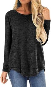 img 4 attached to 🧥 Versatile and Cozy: JomeDesign Womens Solid Color Tunic Tops - Perfect for Leggings and Sweater Weather