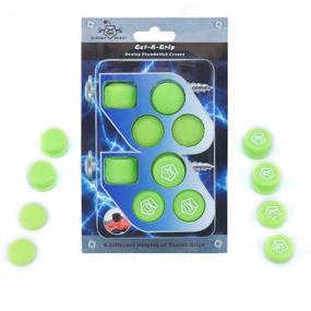 img 4 attached to 🕹️ Enhanced Gaming Control: ScrewyRobot's Green Analog Thumbstick Grip Covers for PS4/PS3 - Get-A-Grip